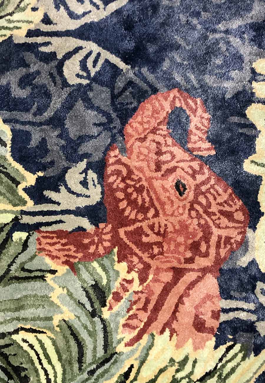 Emerald Canopy Silk Rug