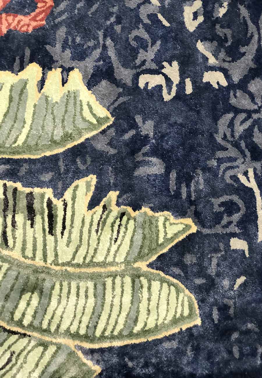 Emerald Canopy Silk Rug
