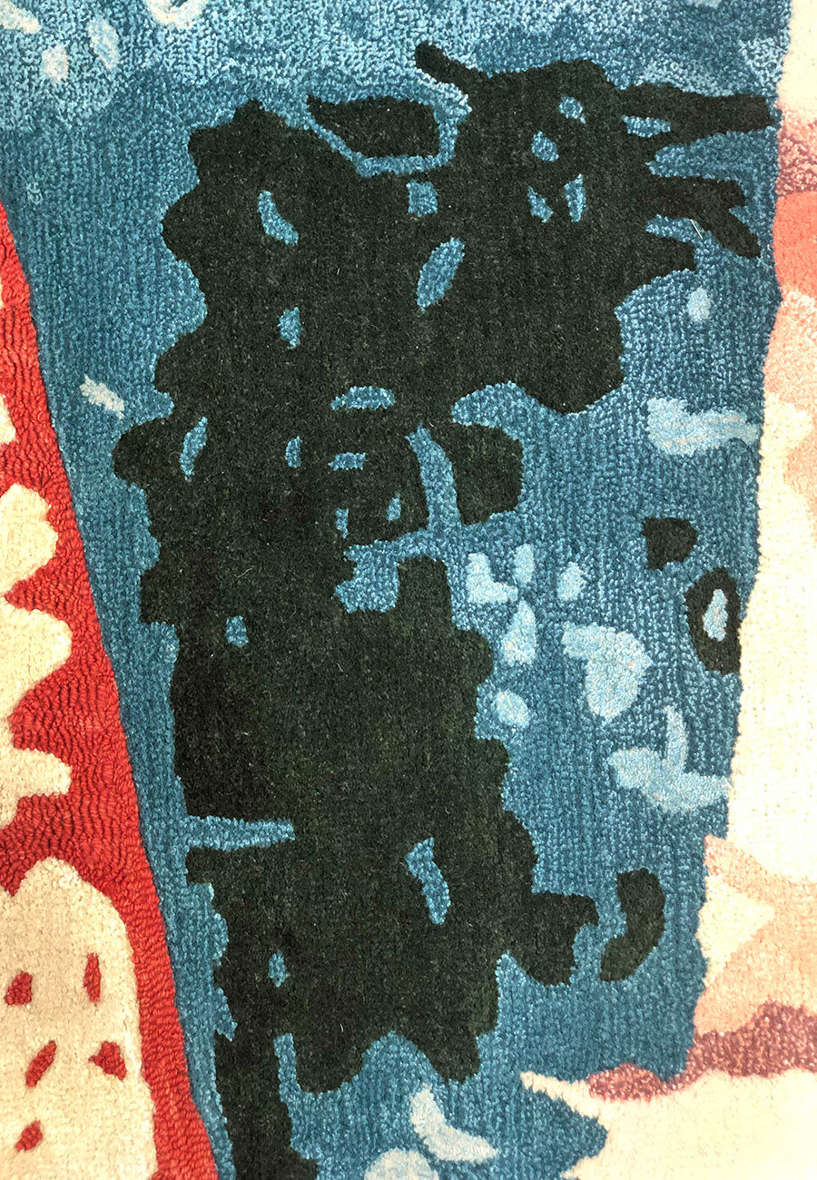 Chromatic Echo Abstract Wool Rug