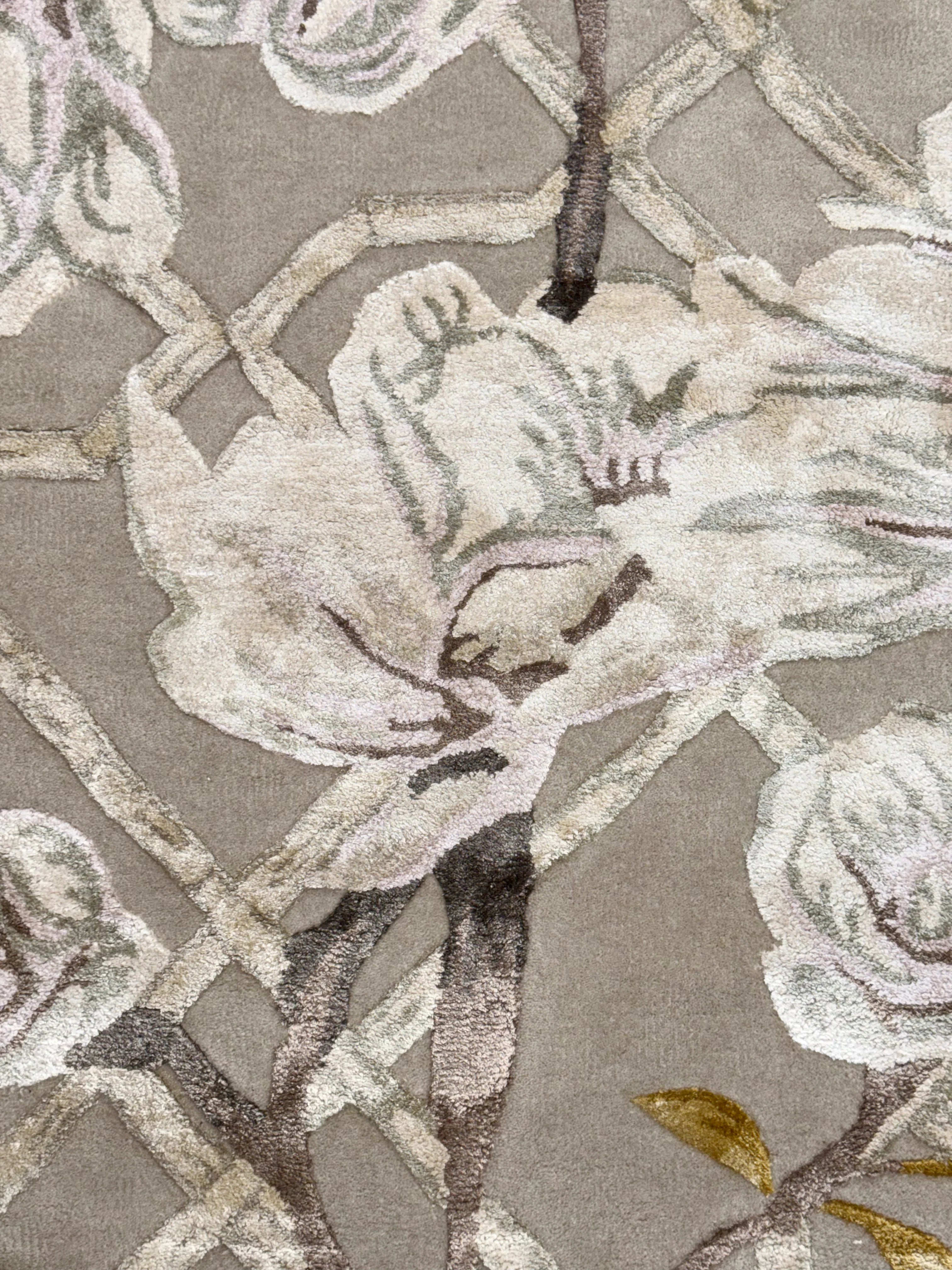 Enchanted Blossom Silk Rug