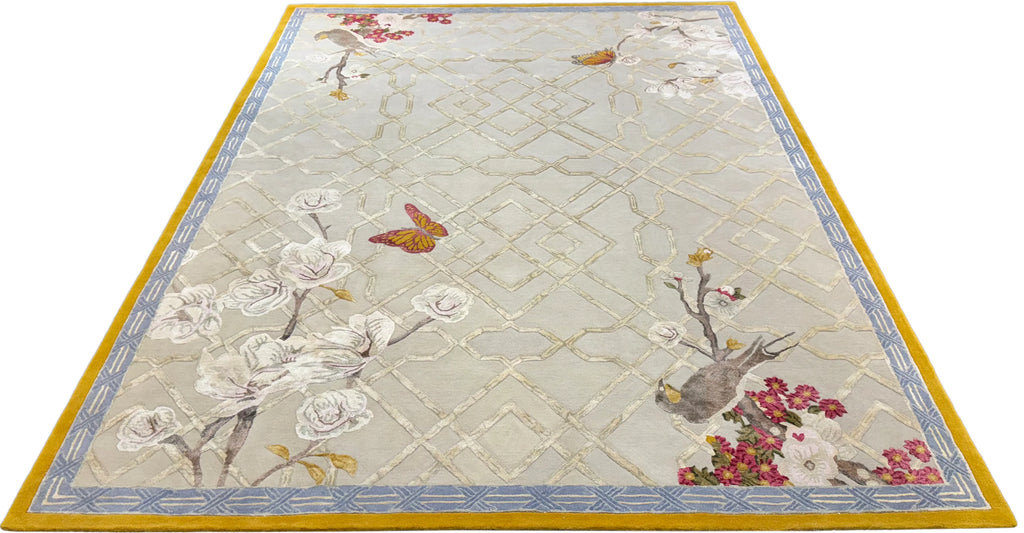 Enchanted Blossom Silk Rug