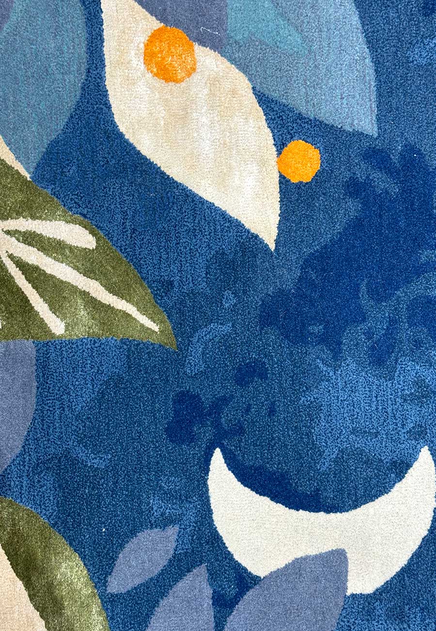 Moonlit Jungle Tiger Wool Area Rug