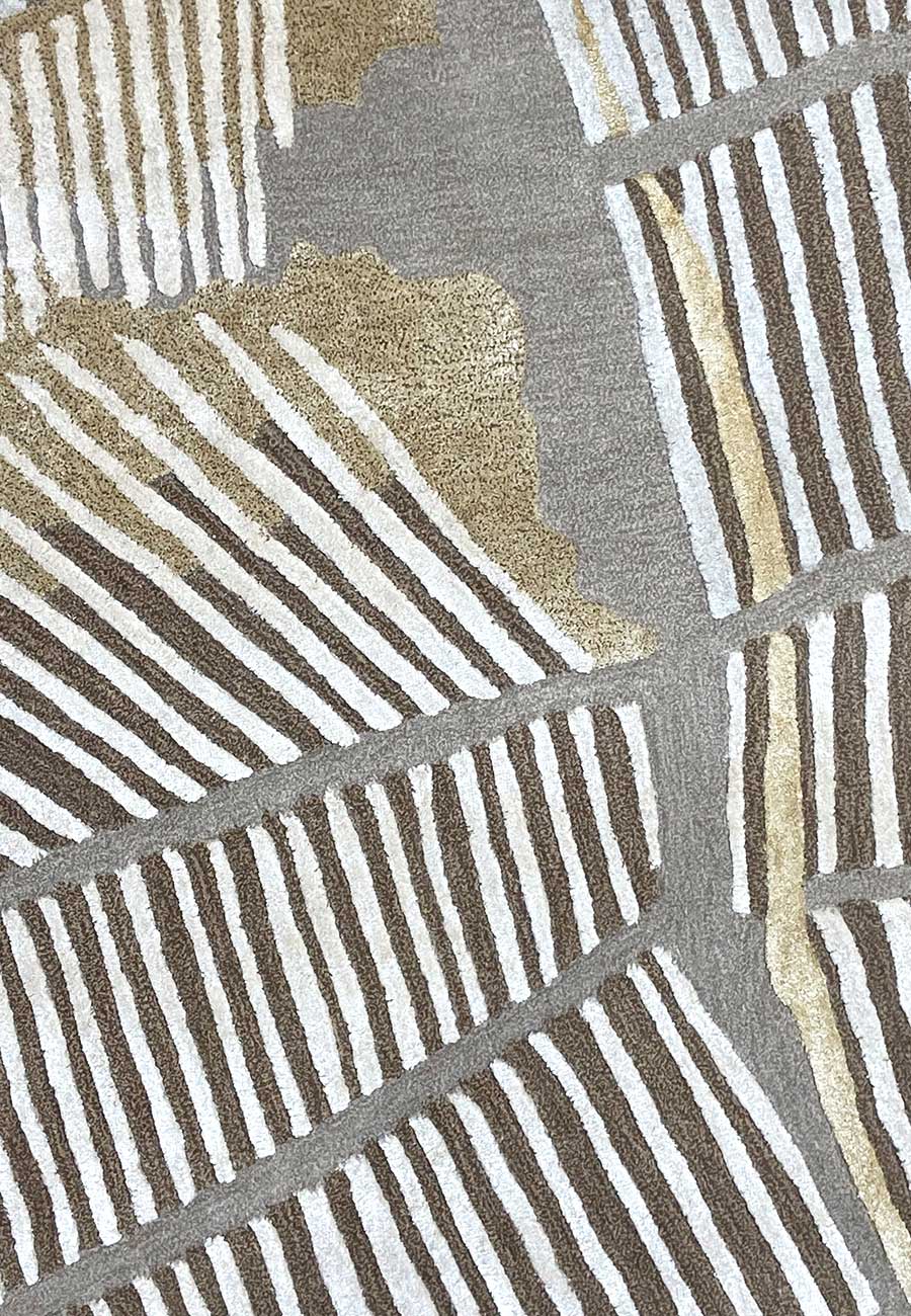 Golden Palm Silk Rug