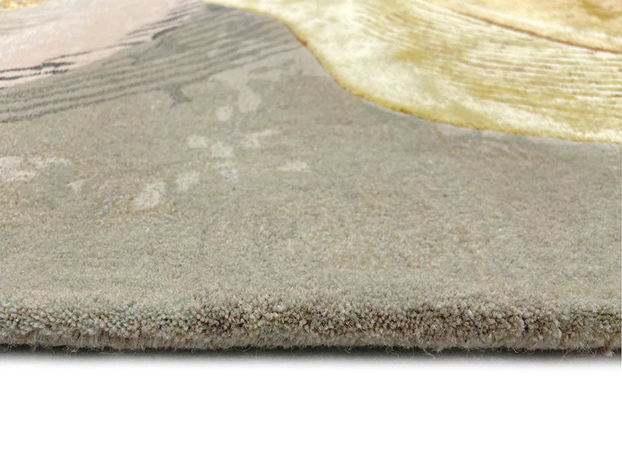 Gilded Current Silk Rug