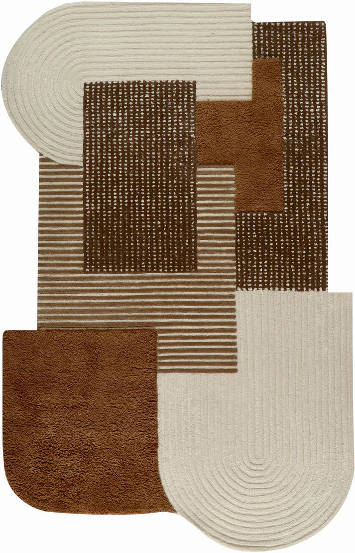 Modular Terra New Zealand Wool Irregular Shape Rug