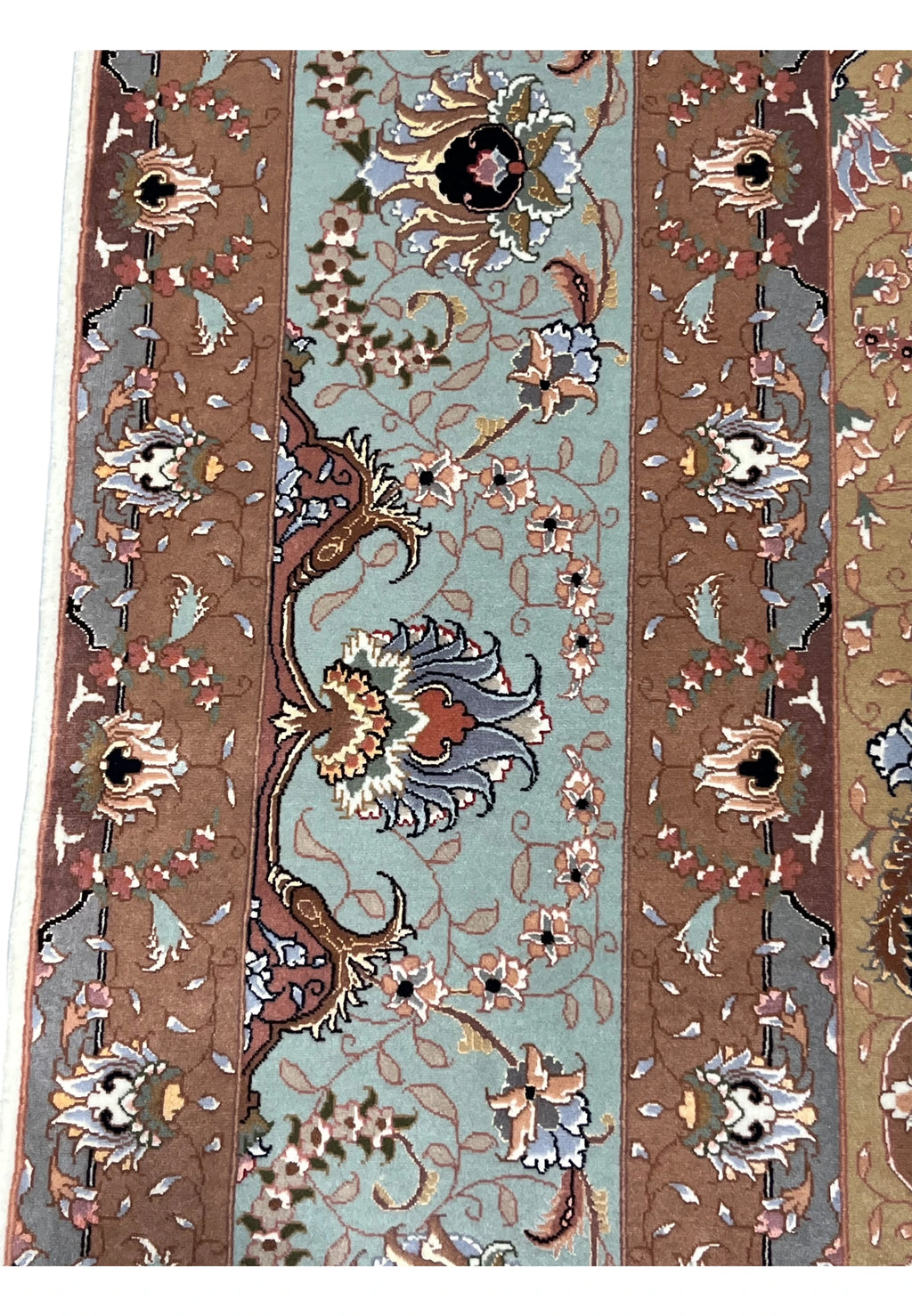 Hand-Knotted Royal Tabriz Medallion Wool Masterpiece Rug