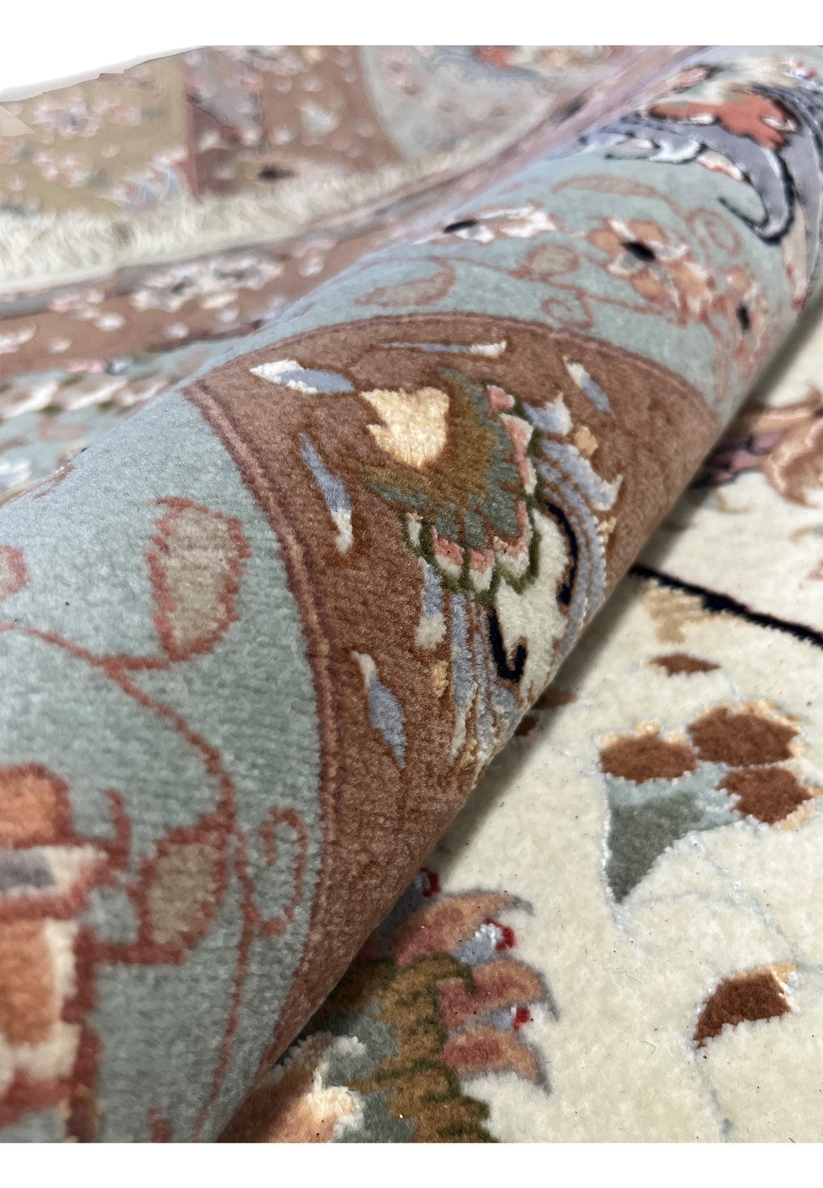 Hand-Knotted Royal Tabriz Medallion Wool Masterpiece Rug