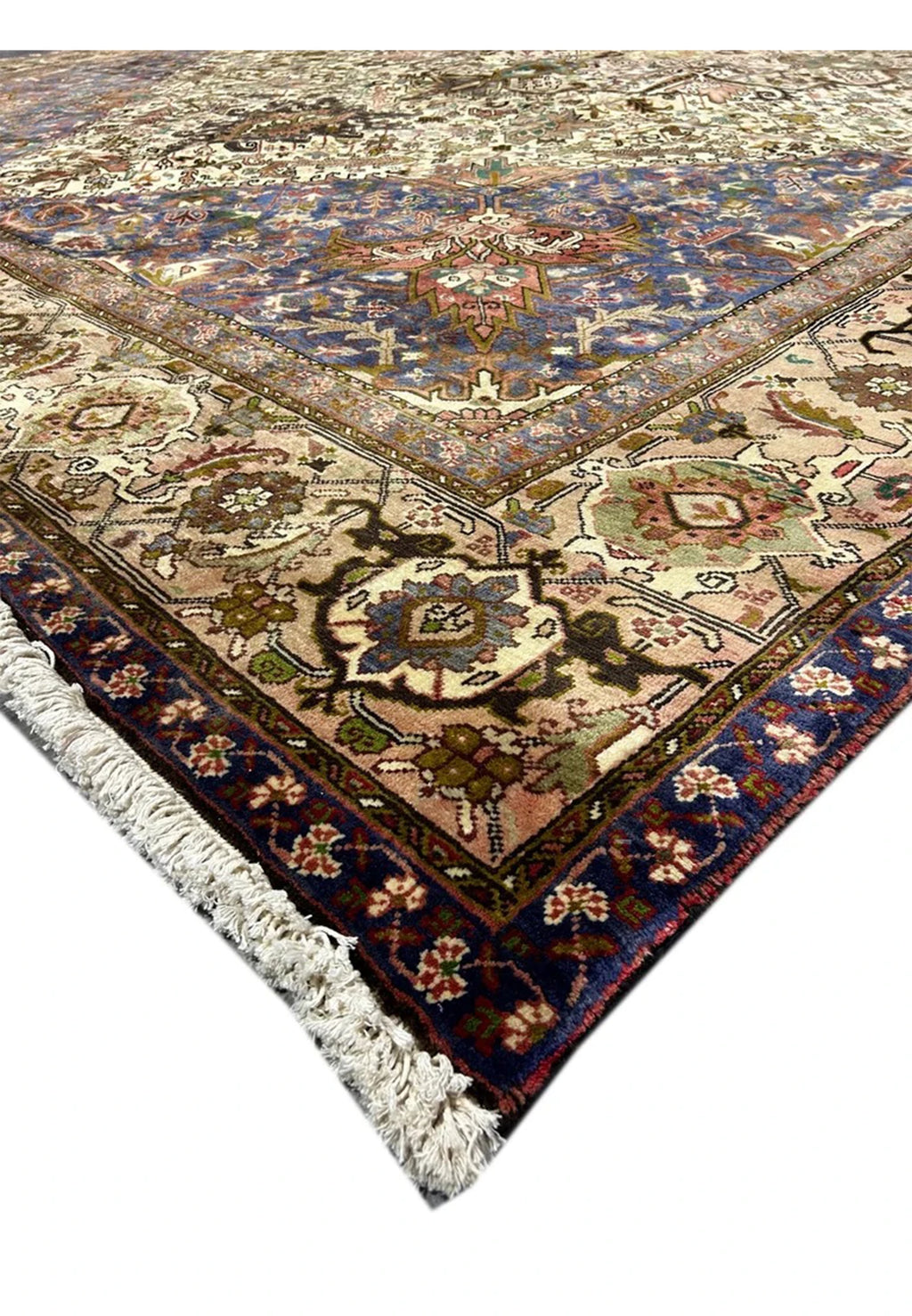 The Heriz Sovereign Hand-Knotted Geometric Diamond Medallion Rug