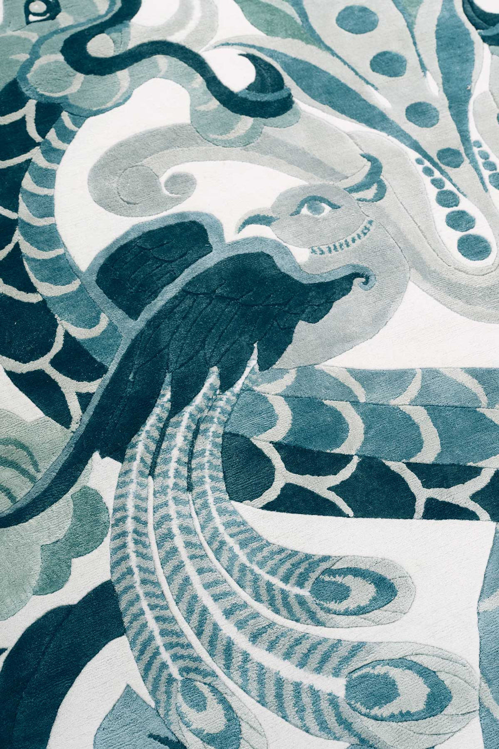 Lapis Imperial Garden Silk Rug