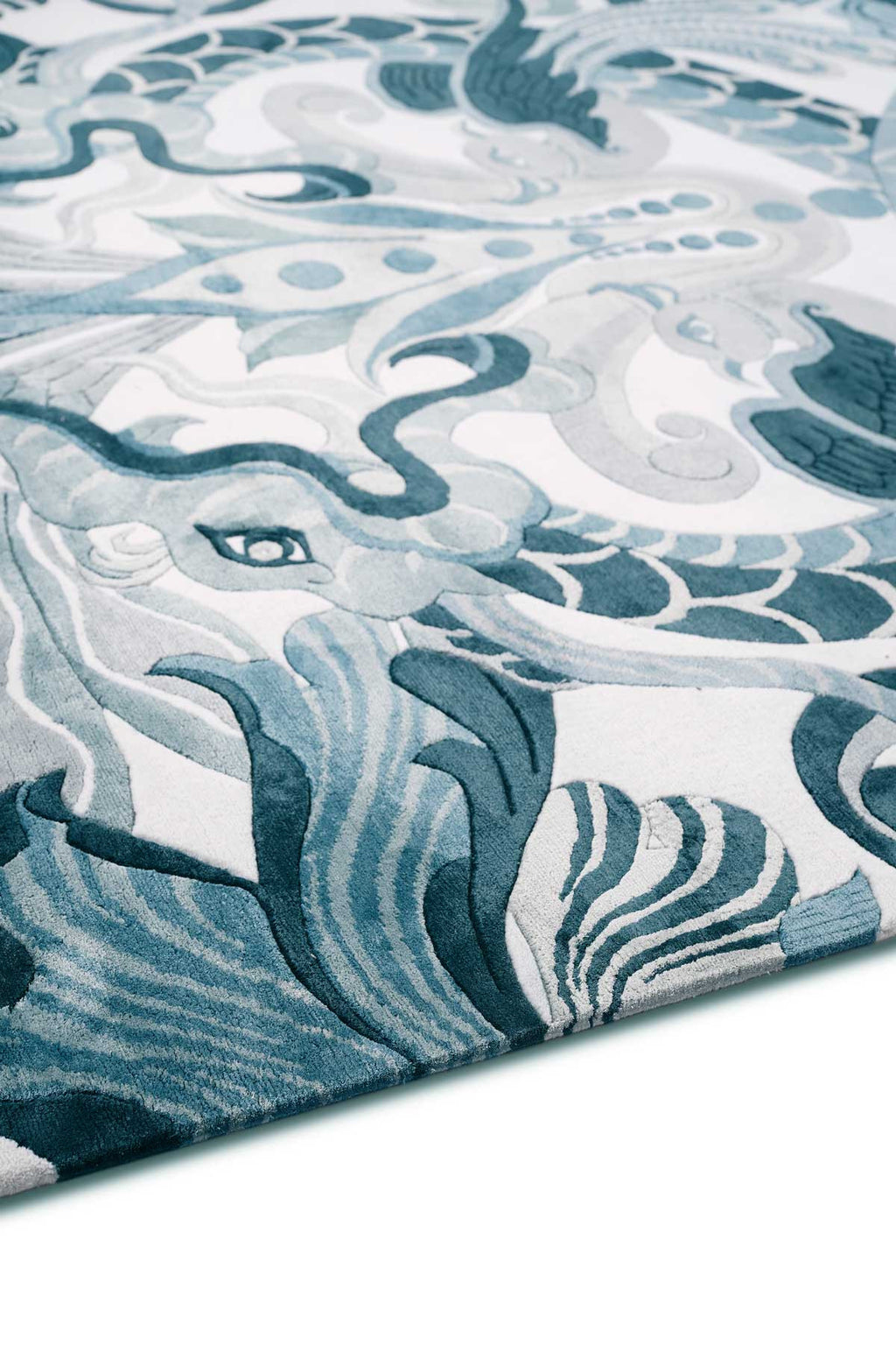 Lapis Imperial Garden Silk Rug