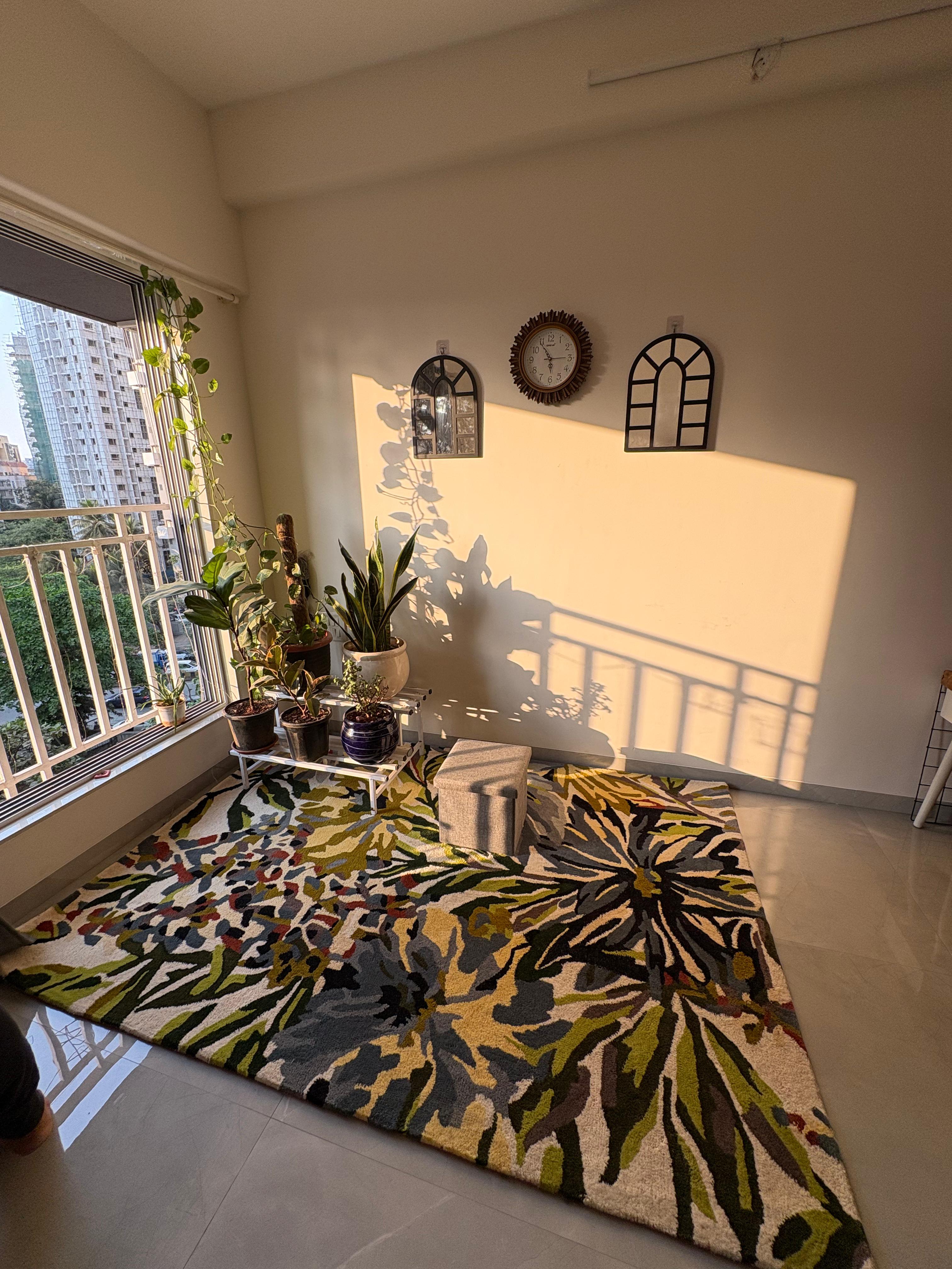 Hand Tufted Floral Wool Rug