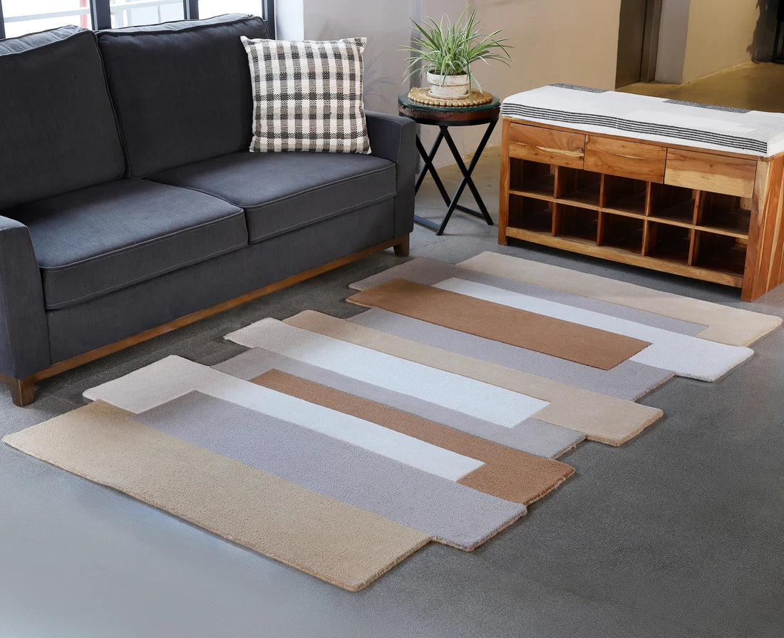 Overlapping Stripe Statement Carpet