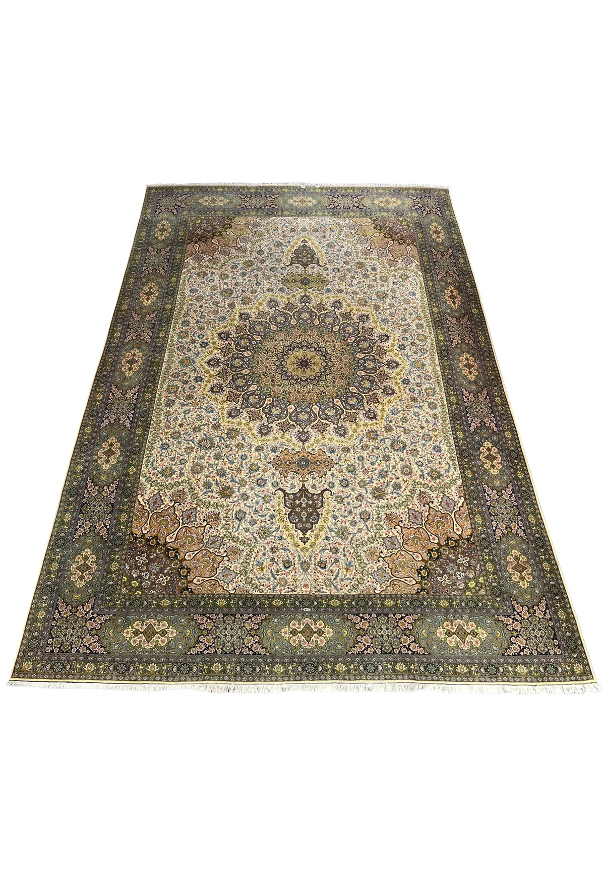 Hand-Knotted Sovereign Heritage Grand Medallion Luxury Wool Rug