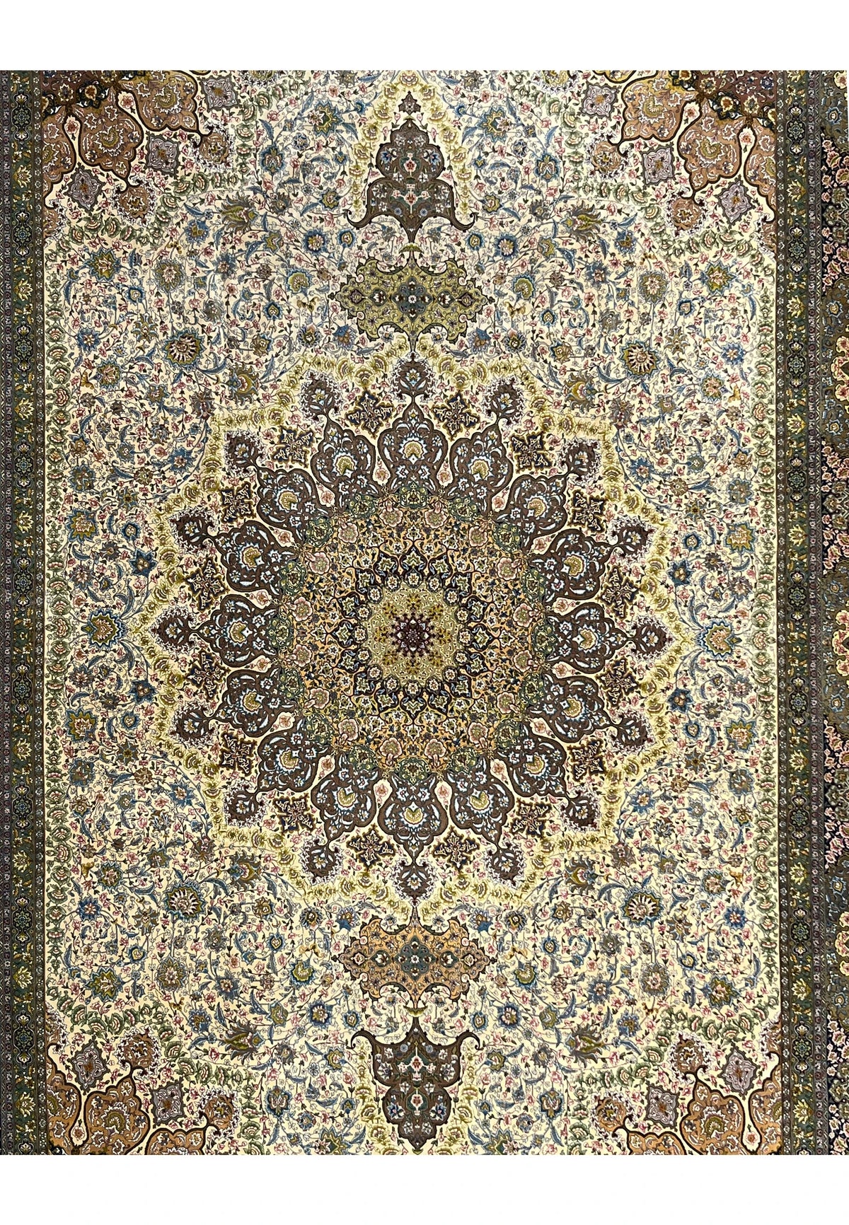 Hand-Knotted Sovereign Heritage Grand Medallion Luxury Wool Rug