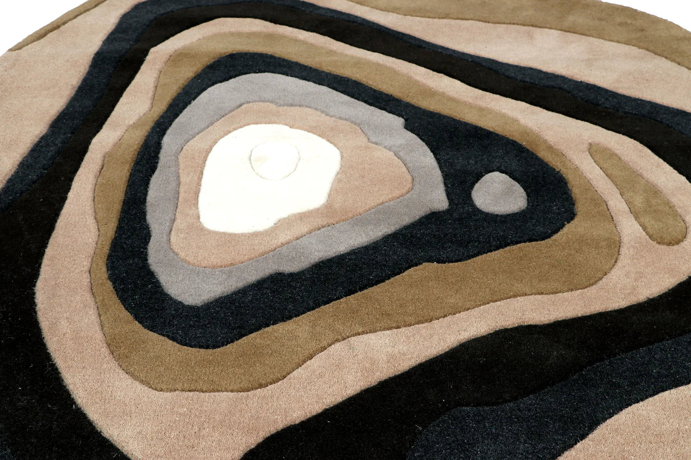 Agate Layer Organic Shape Irregular Rug