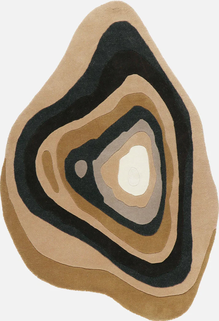 Agate Layer Organic Shape Irregular Rug