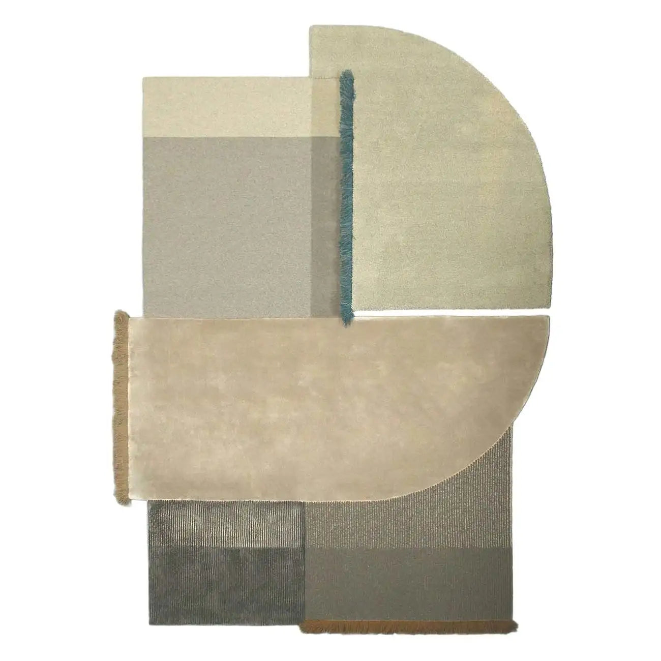 . Irregular Modernist Panel Rug