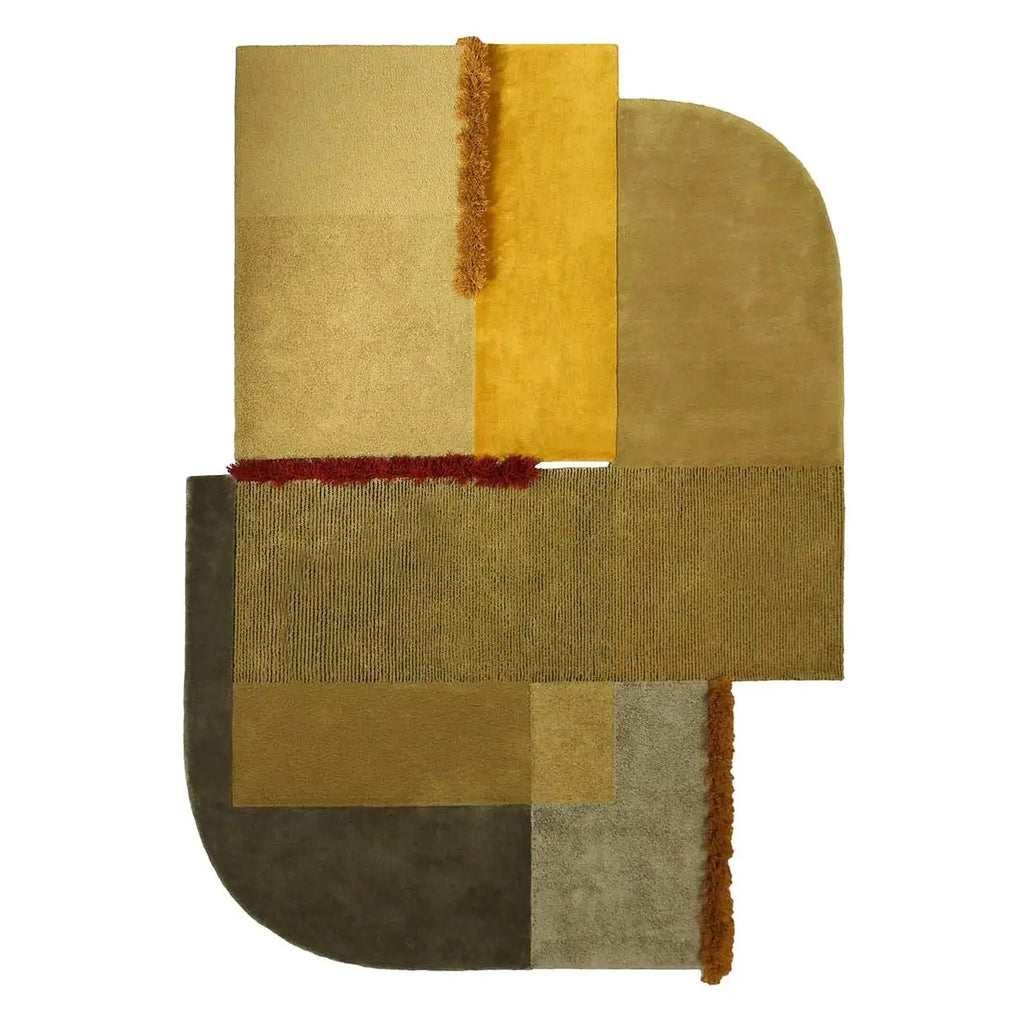 Modern Irregular Geometry Carpet
