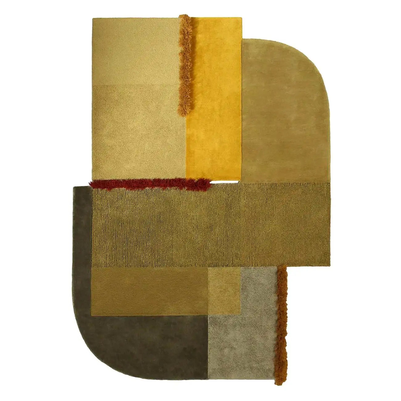Modern Irregular Geometry Carpet