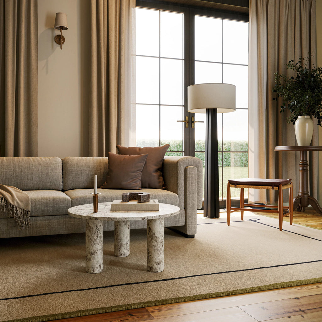 Simple Modern Beige Hand Tufted Carpet