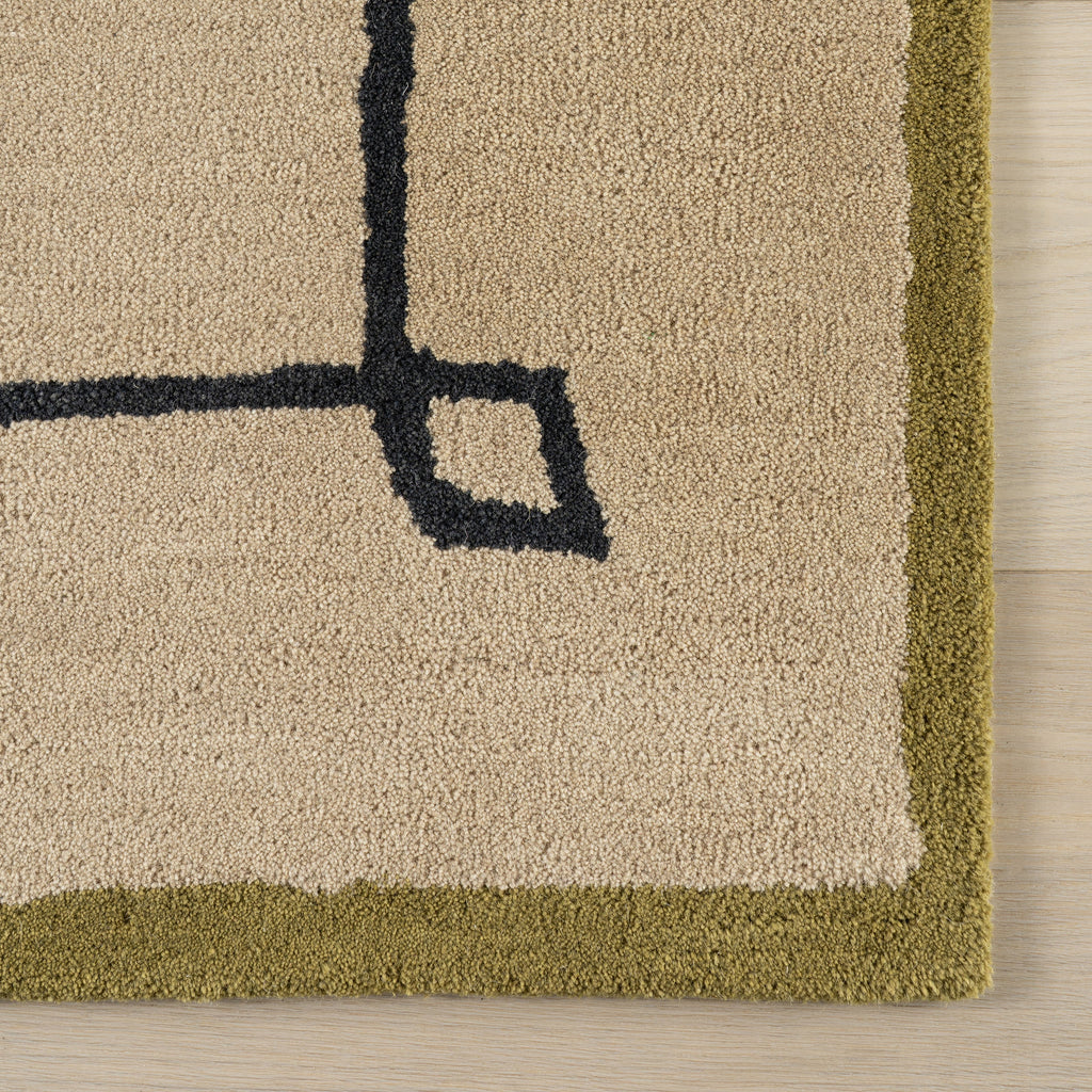 Simple Modern Beige Hand Tufted Carpet