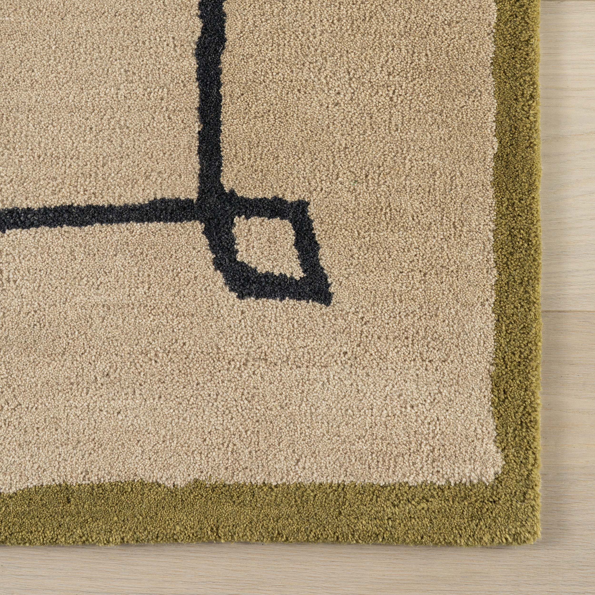 Simple Modern Beige Hand Tufted Carpet