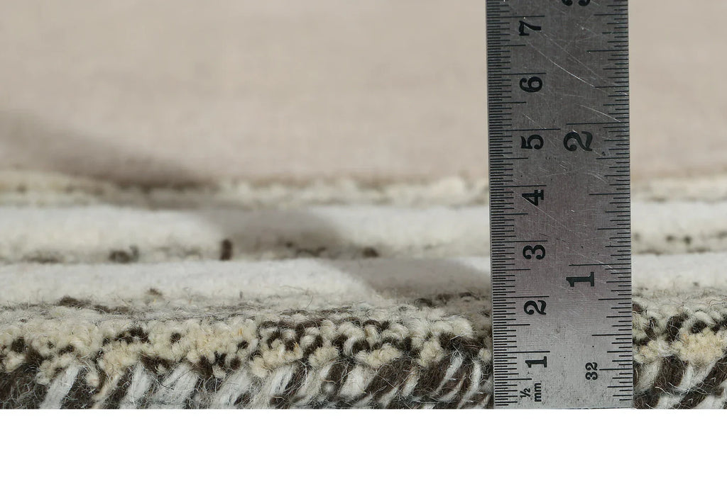 Beige Neutra Orb Plush Comfort Irregular Rug