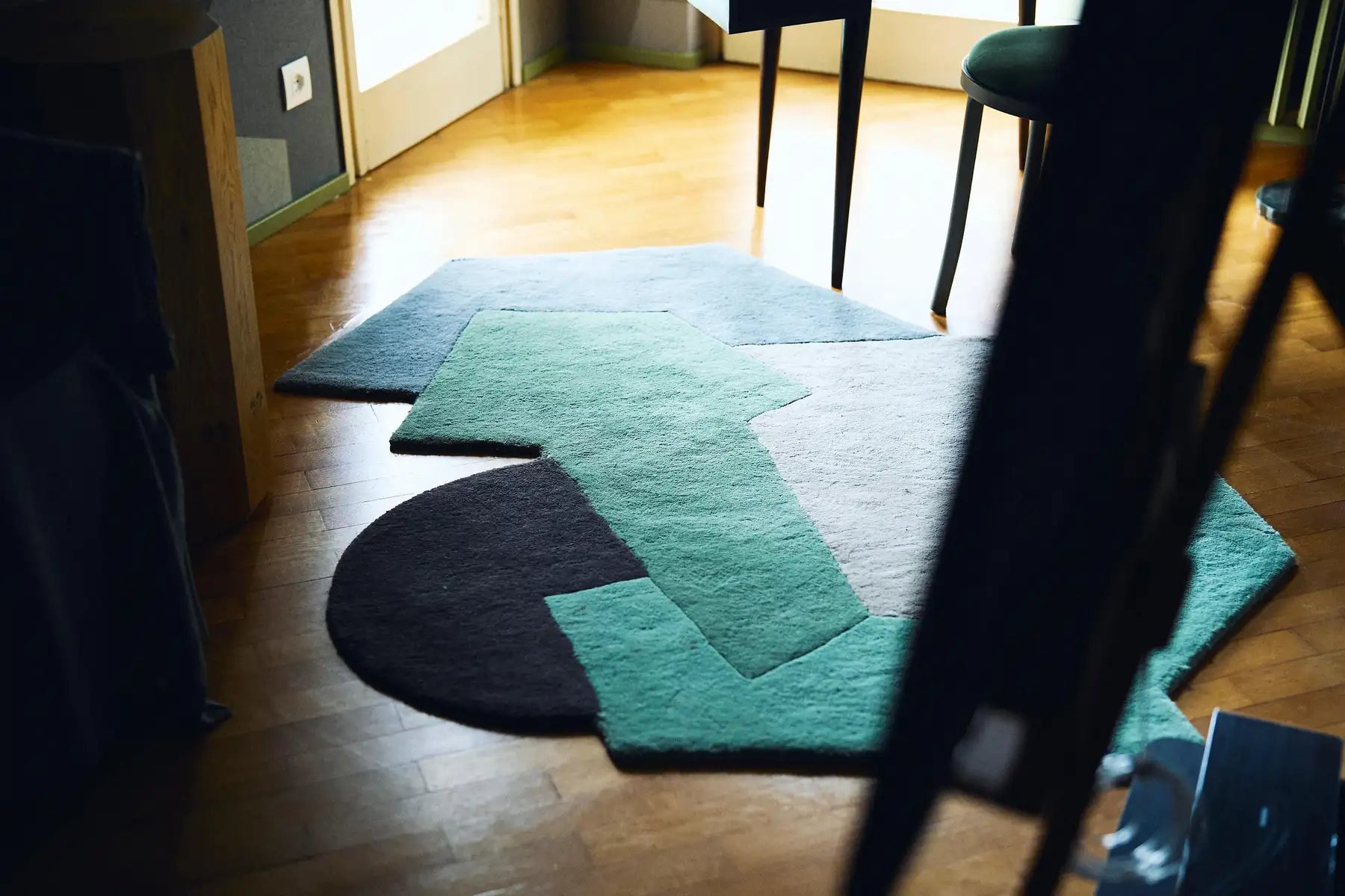 Assembled Geometry Contemporary Luxury Carpet