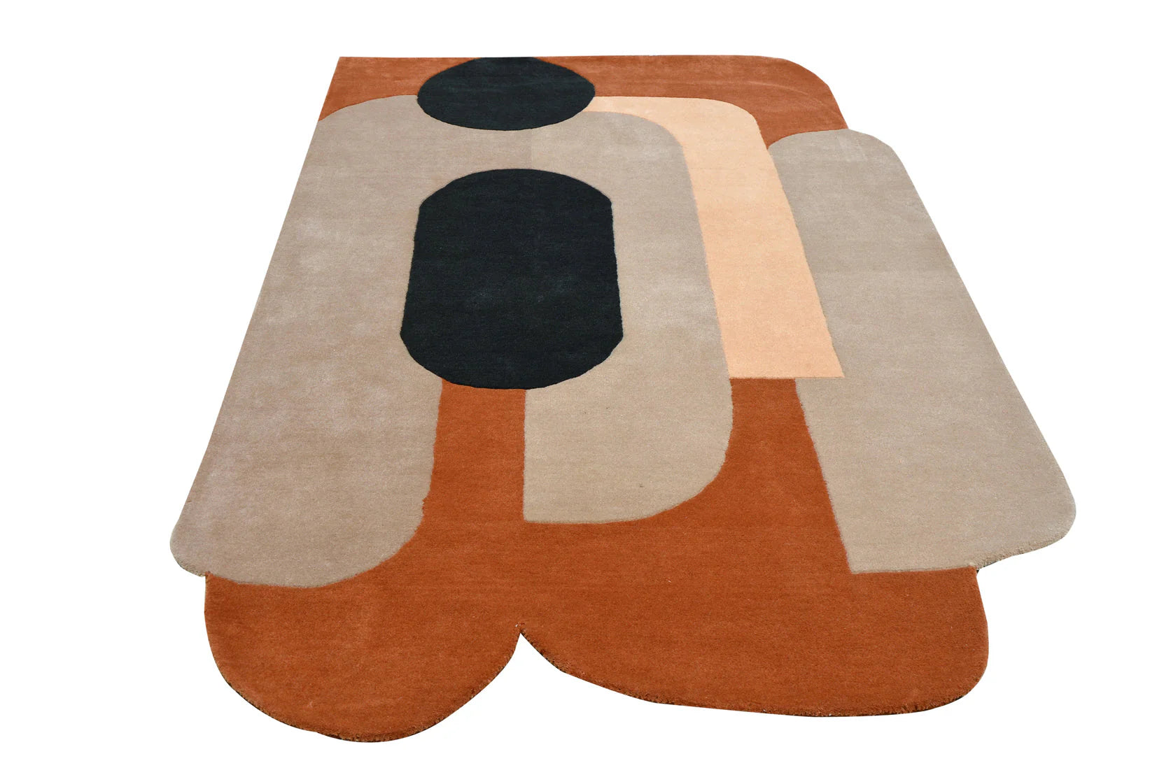 Terracotta Arch Form Abstract Rug