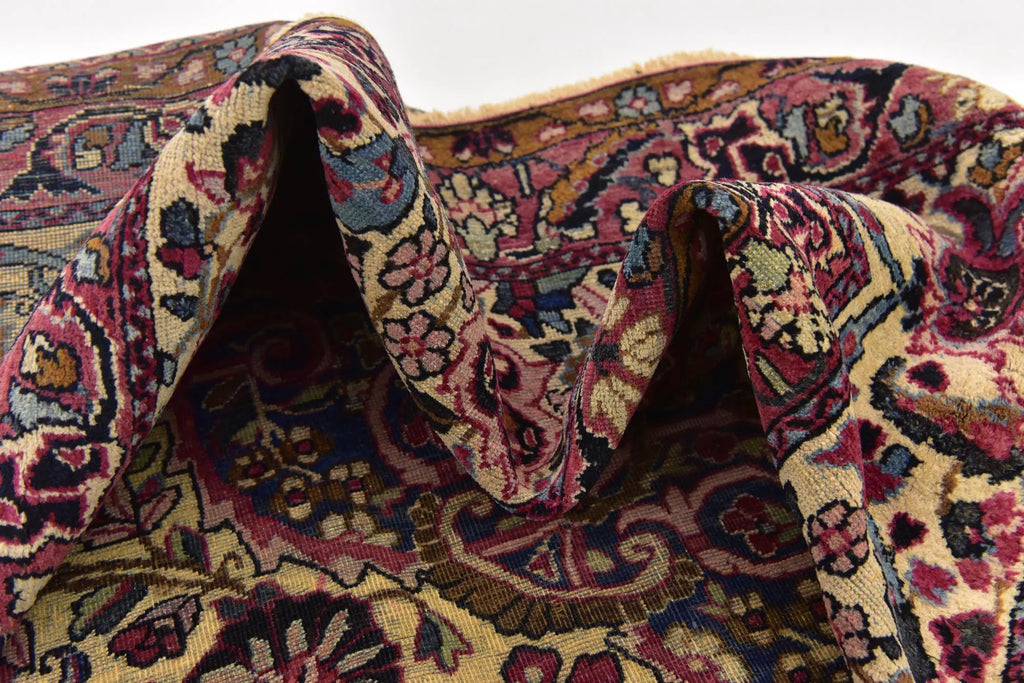 Hand-Knotted Dynasty Medallion Garnet Wool Carpet