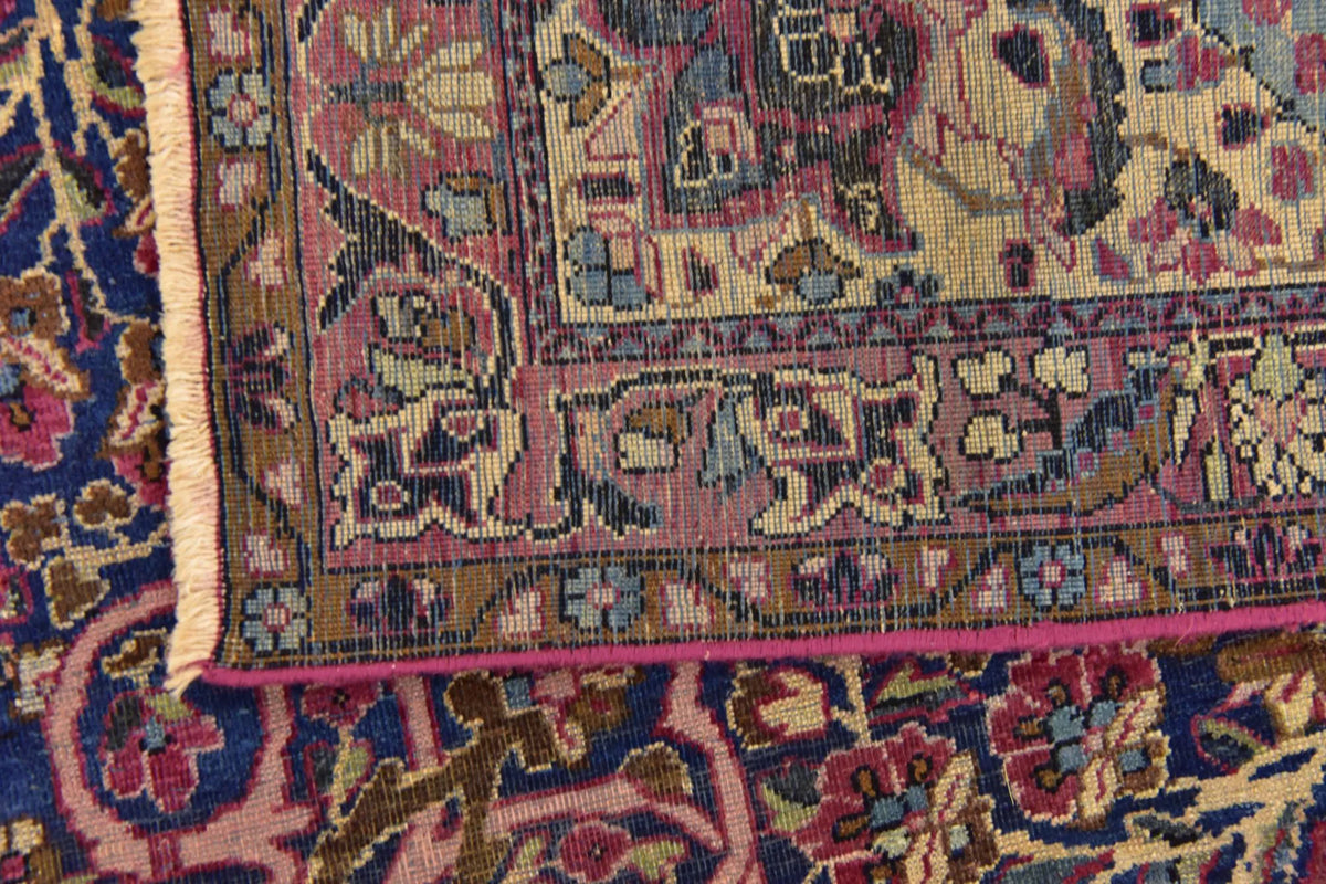 Hand-Knotted Dynasty Medallion Garnet Wool Carpet
