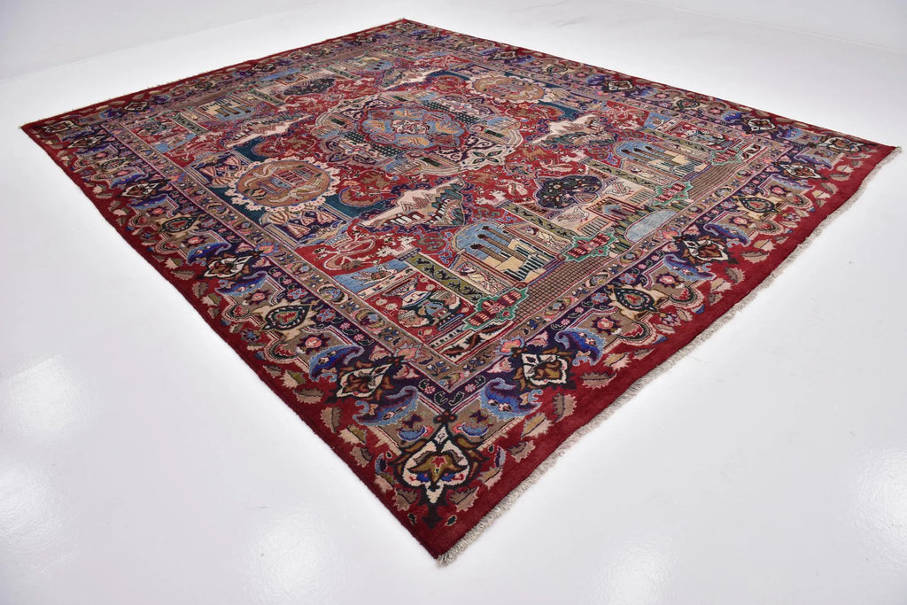Hand-Knotted Royal Persepolis Pictorial Wool Carpet