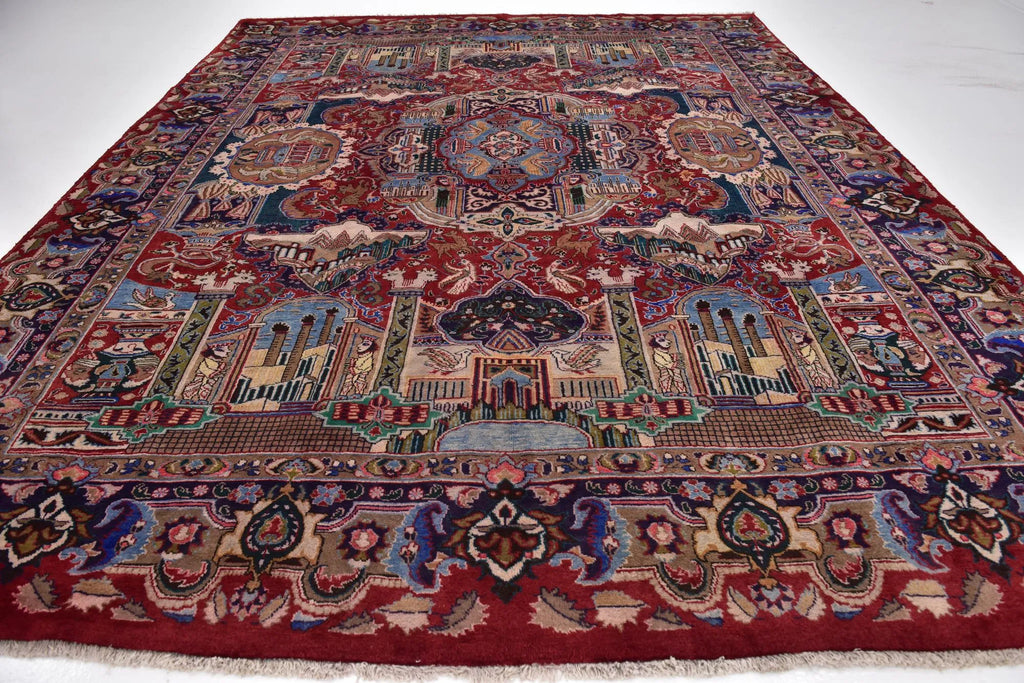 Hand-Knotted Royal Persepolis Pictorial Wool Carpet