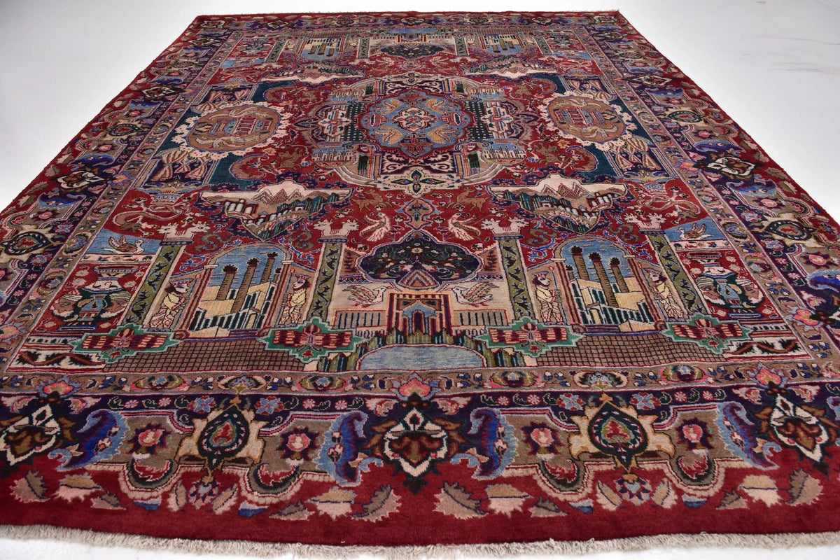 Hand-Knotted Royal Persepolis Pictorial Wool Carpet