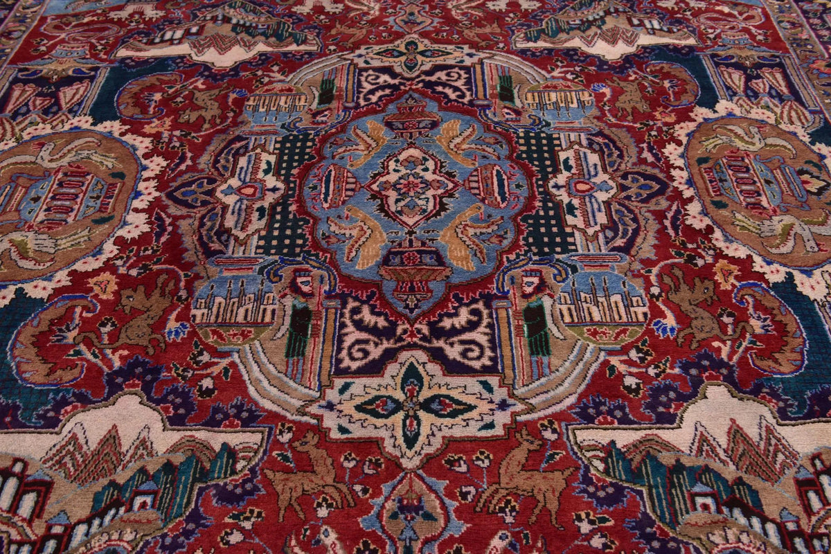 Hand-Knotted Royal Persepolis Pictorial Wool Carpet