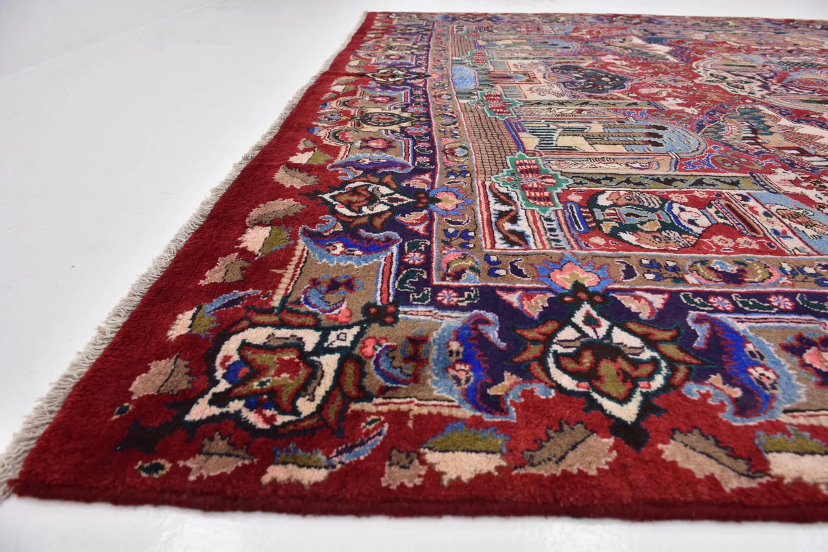 Hand-Knotted Royal Persepolis Pictorial Wool Carpet