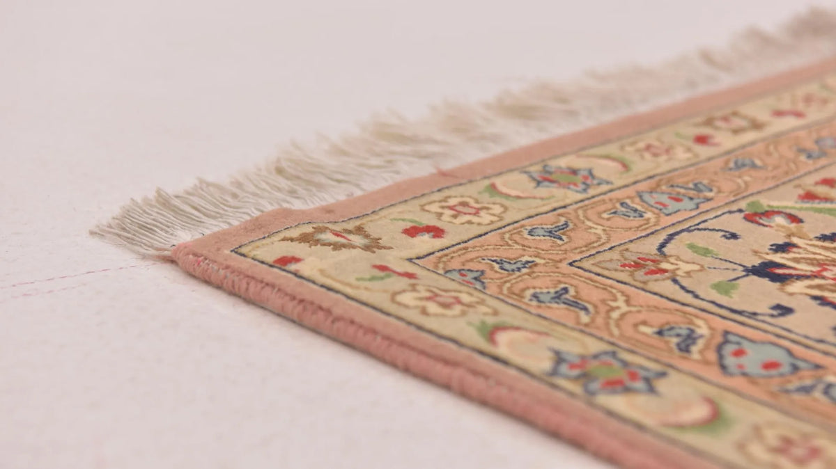 Royal Kashan Dusky Rose Wool Rug