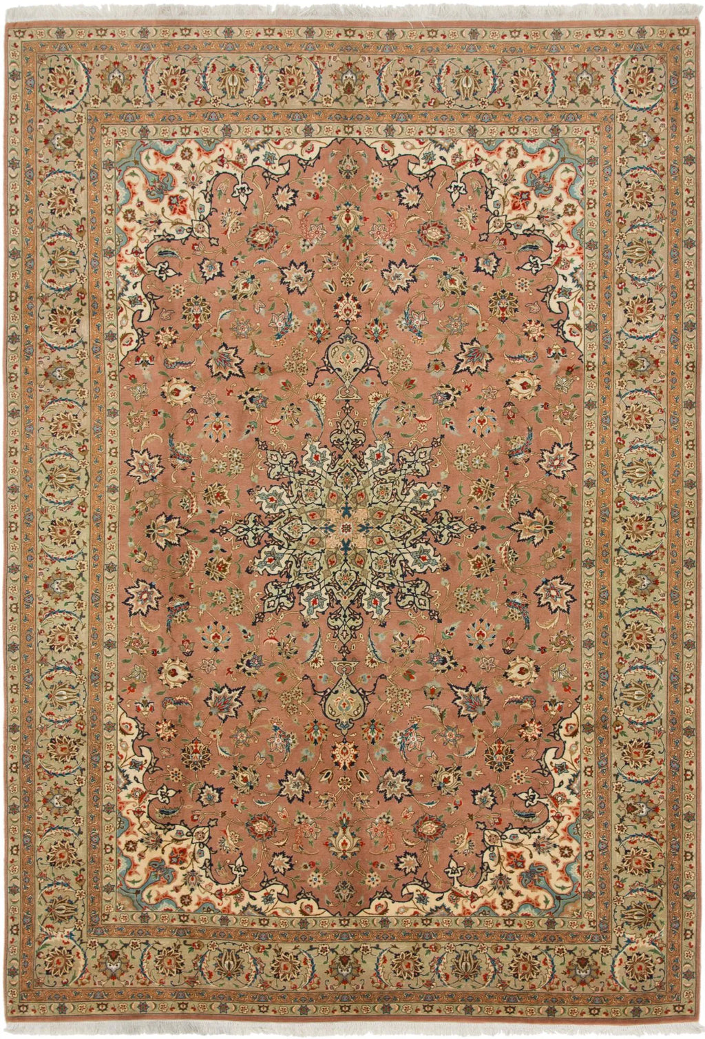 Royal Kashan Dusky Rose Wool Rug