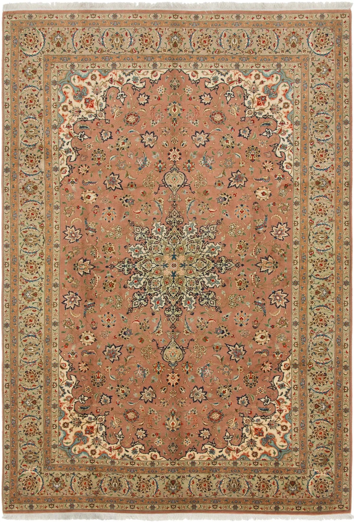 Royal Kashan Dusky Rose Wool Rug