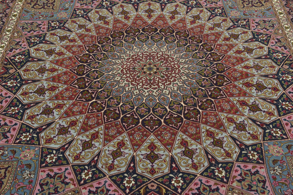 Hand-Knotted Grand Kaleidoscope Ochre Wool Rug