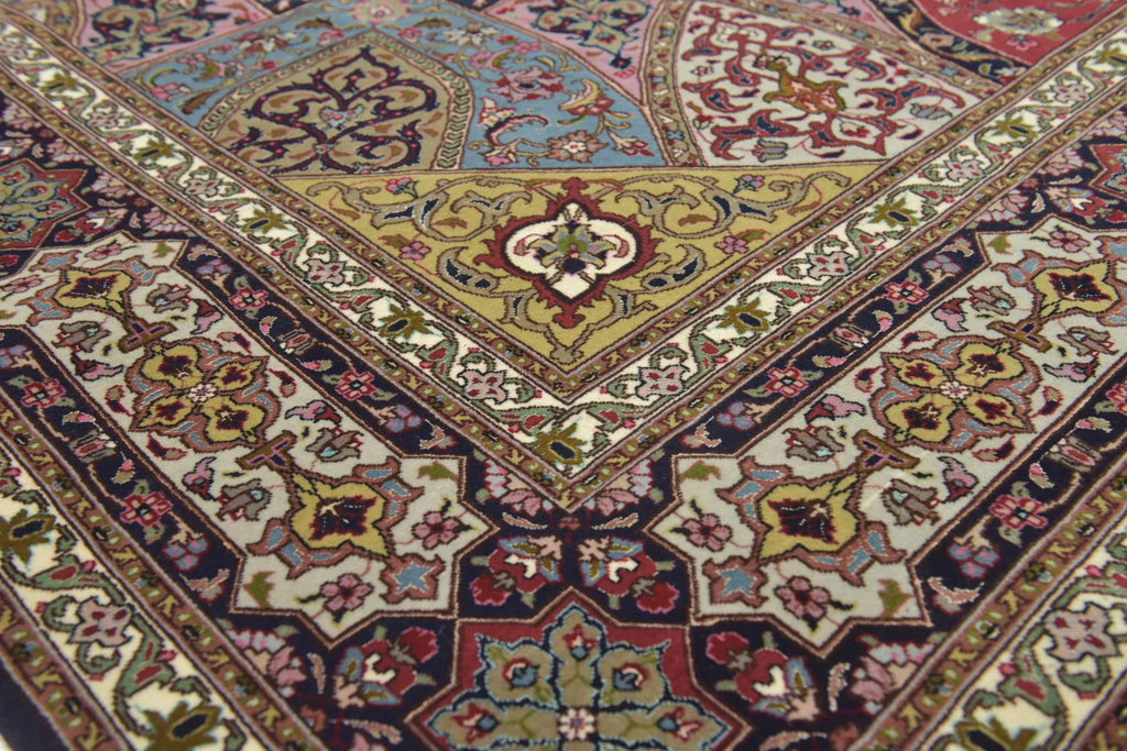 Hand-Knotted Grand Kaleidoscope Ochre Wool Rug