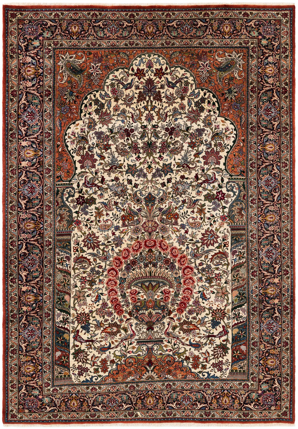 The Eden Arch Hand-Knotted Tree of Life Mehrab Rug