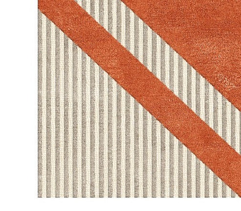 Modern Triangle Frame Area Irregular Rug