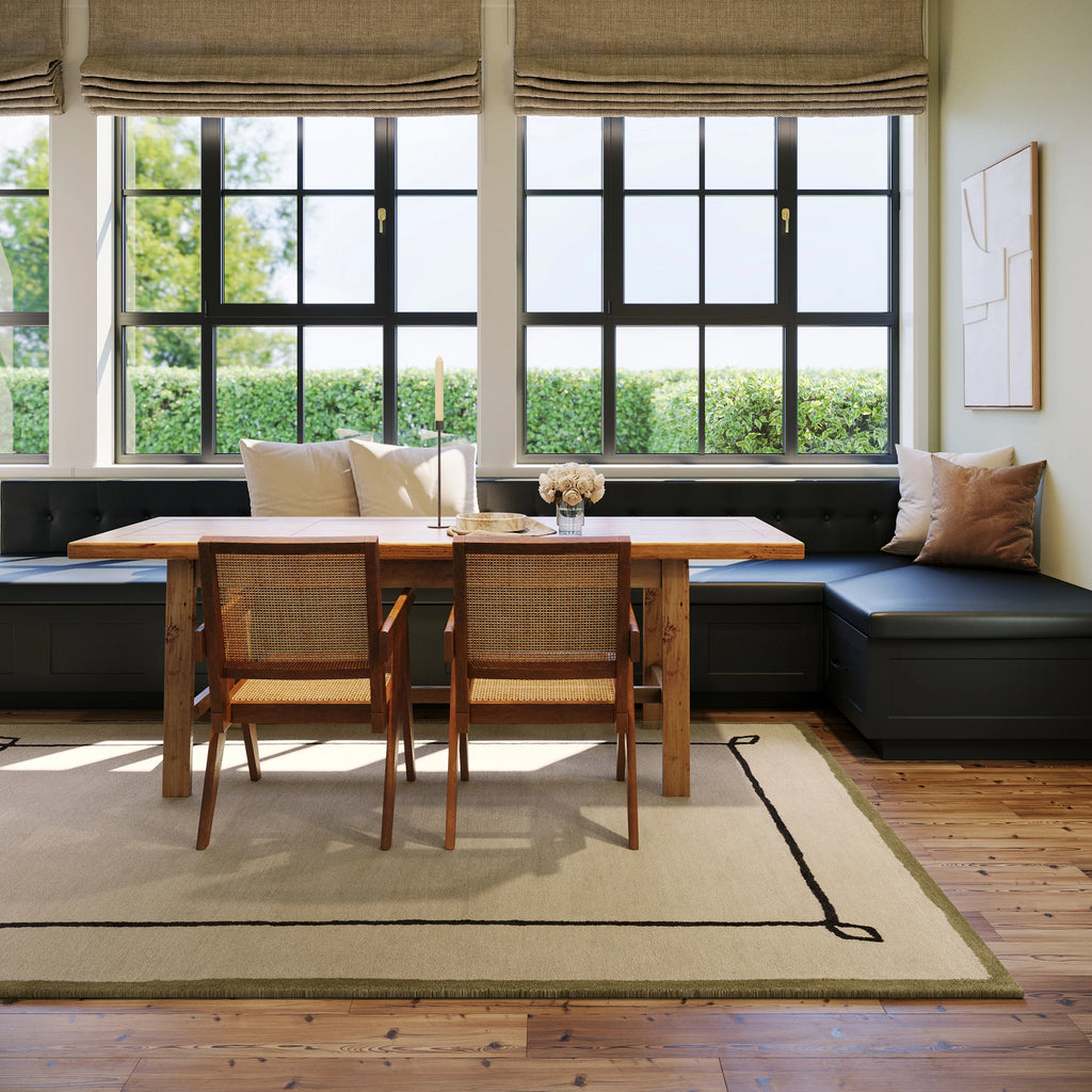 Simple Modern Beige Hand Tufted Carpet