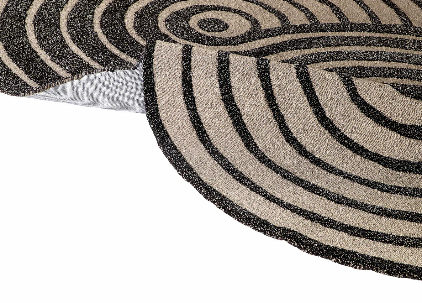 Modern Crescent Shape Abstract Area Rug