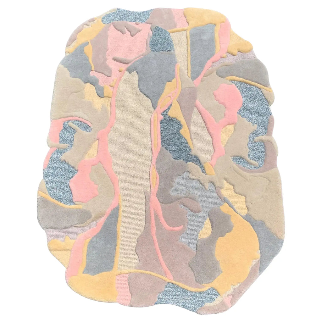 Soft Multitone Abstract Flow Luxury Carpet