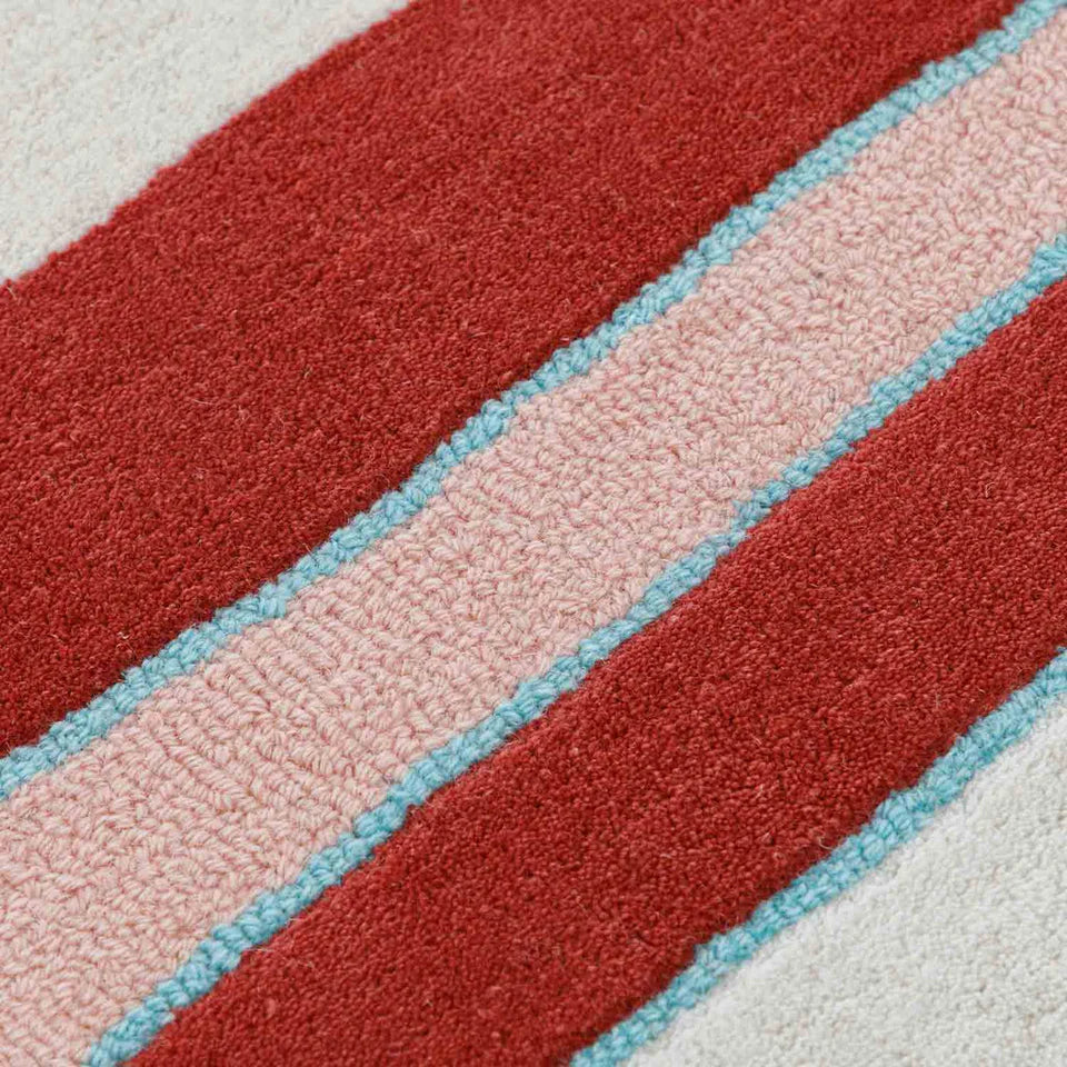 Crimson Pulse Modern Area Rug