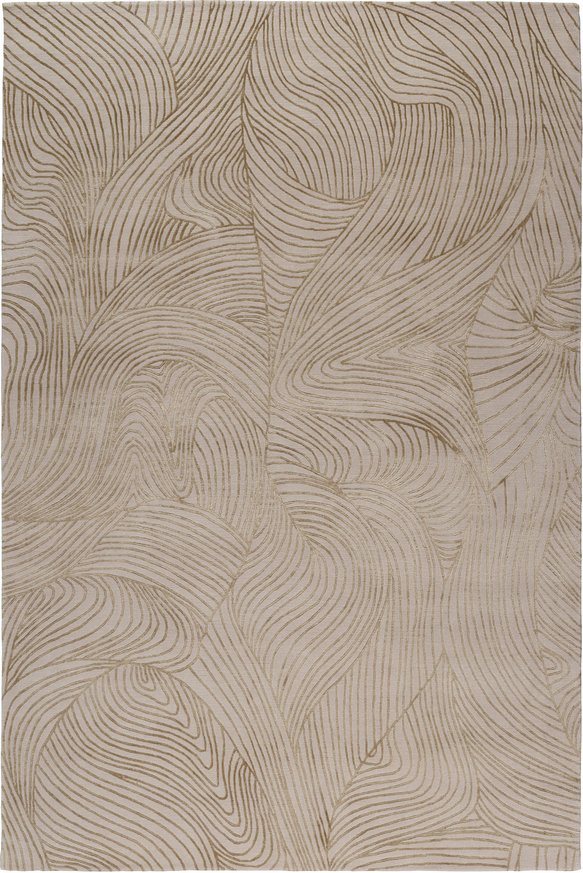Gilded Harmony Silk Viscose Area Rug
