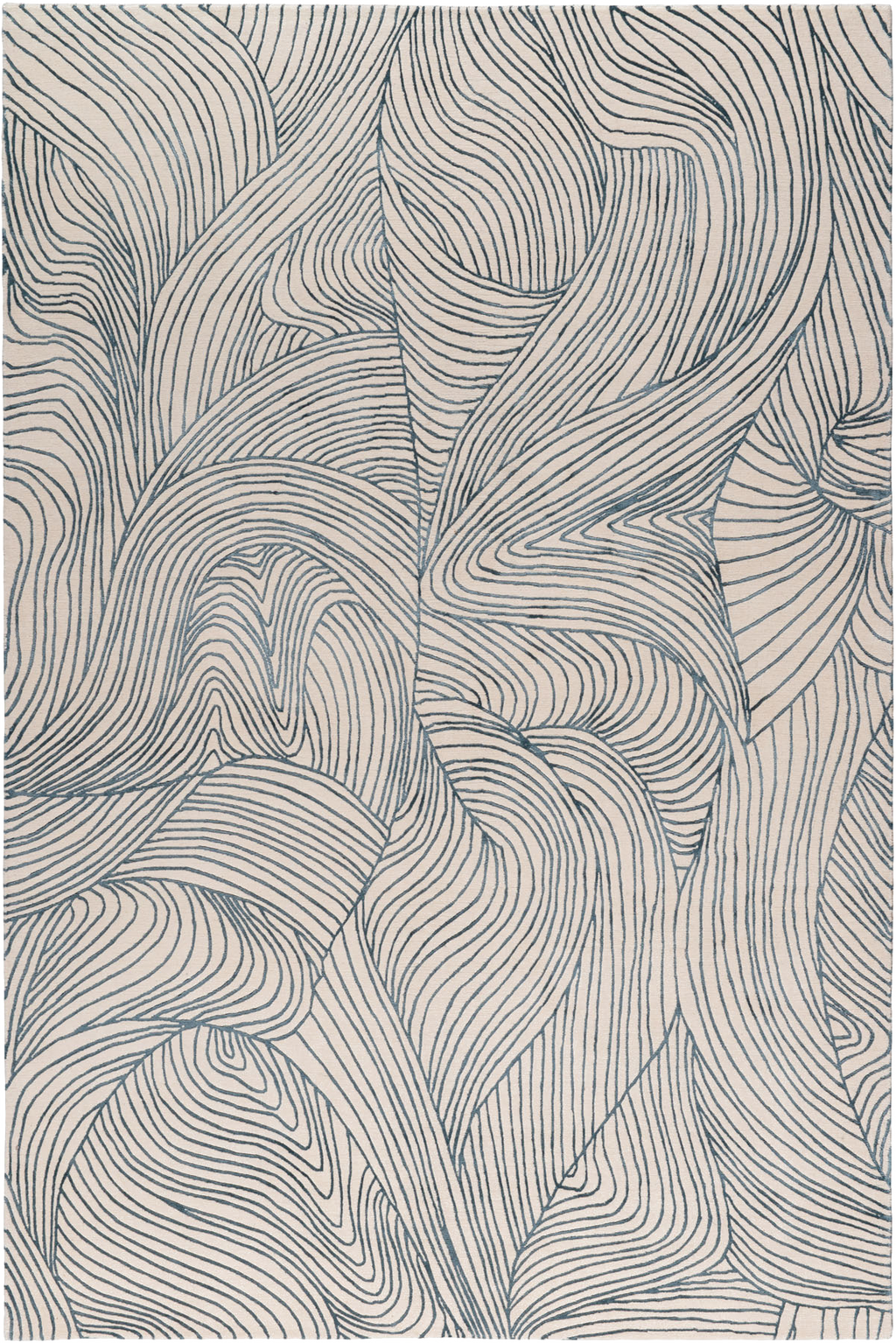 Azure Reverie Designer Silk Rug