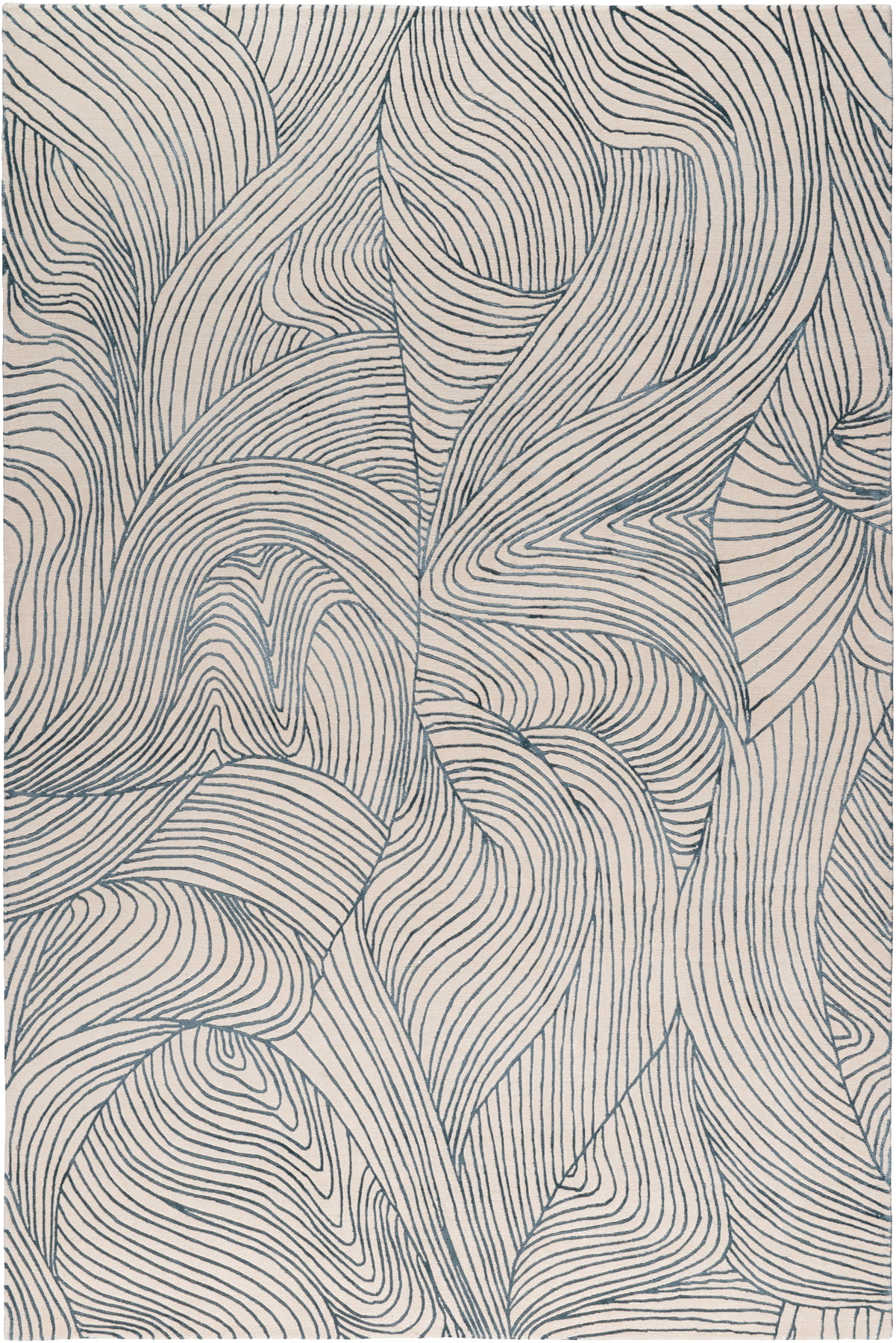 Azure Reverie Designer Silk Rug